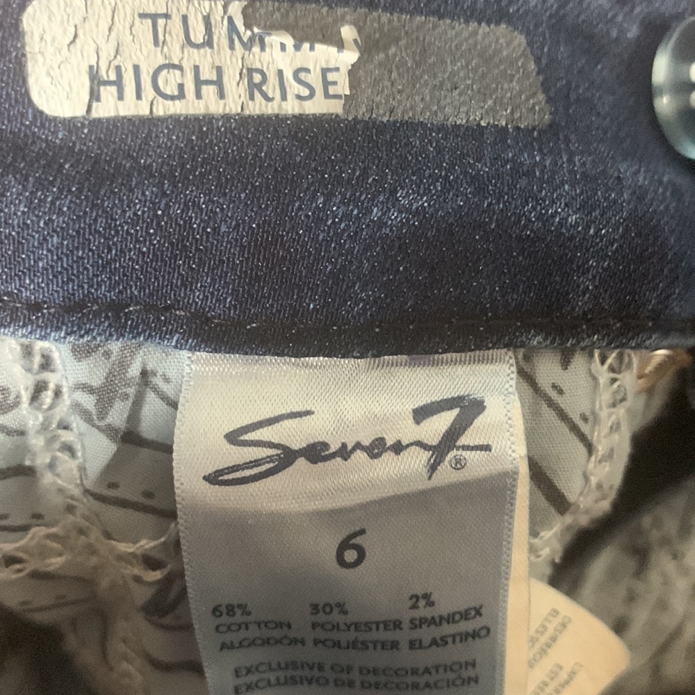 Seven7 HIGH RISE‎ TUMMYLESS SKINNY JEAN Size 6 - Picture 4 of 14